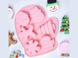 Molde silicona 6 figuras grandes Navidad